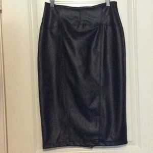 NY&Co 7th Ave Faux Leather Pencil Skirt